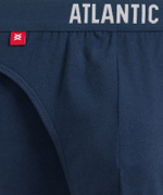 Мужские трусы слипы спорт Atlantic, набор 3 шт., хлопок, голубые + темно-голубые + светло-зеленые, 3MP-094