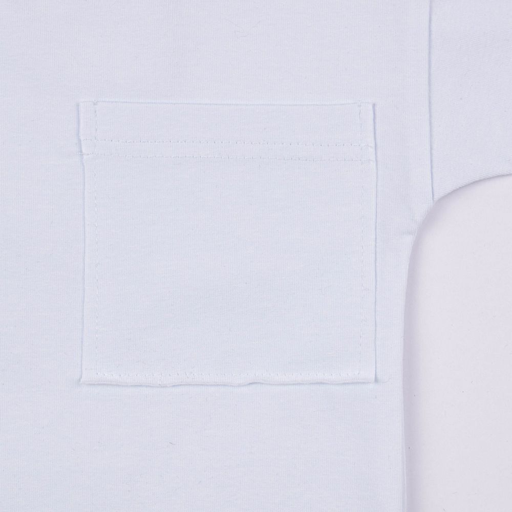 Лонгслив базовый "Молоко" с карманом