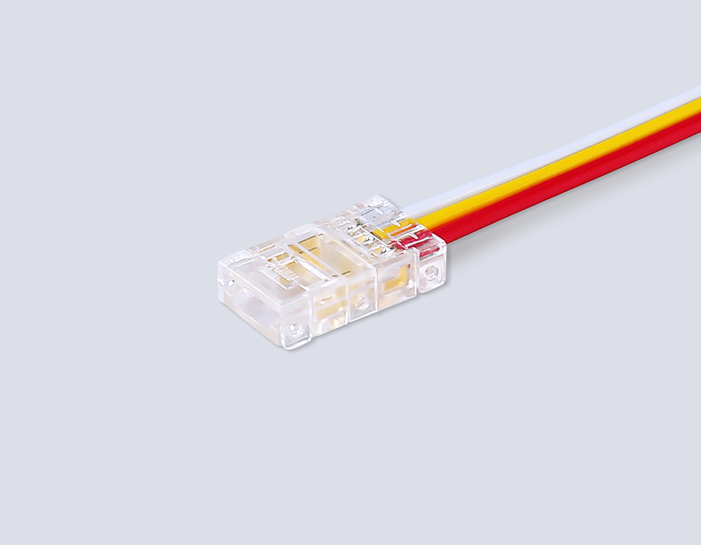 GS7406 Соединитель гибкий односторонний COB CCT 12/24V для лент 8mm (3 конт.) (5шт)
