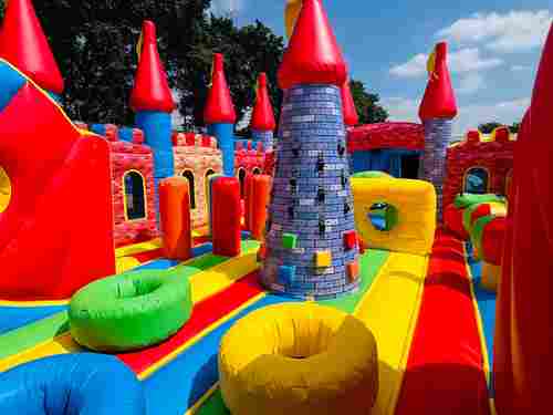 Коммерческий надувной батут «Замок развлечений», 12*7*5,5 м