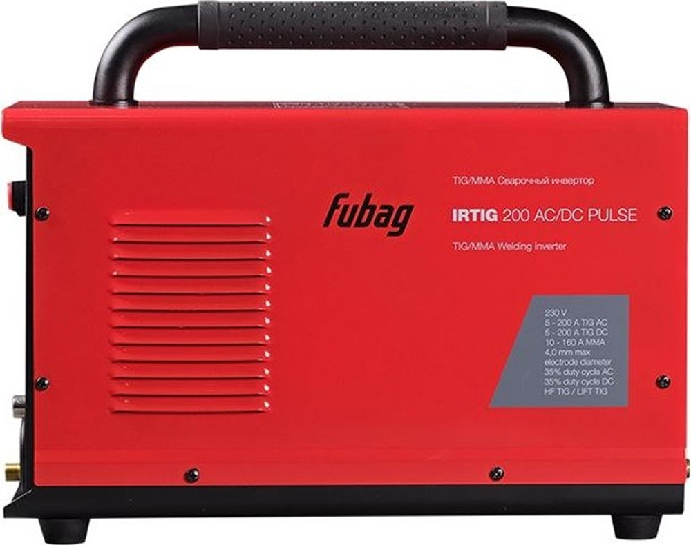 Аппарат аргонно-дуговой сварки FUBAG IRTIG 200 AC/DC PULSE + горелка FB Tig 26 4m 31564.1