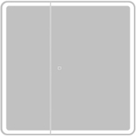 Зеркальный шкаф BelBagno Marino 80 SPC-MAR-800/800-2A-LED-TCH с подсветкой Белый