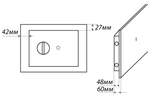 Сейф встраиваемый взломостойкий Safetronics STR 28ME/27, Электрон. кодовый + мастер ключ