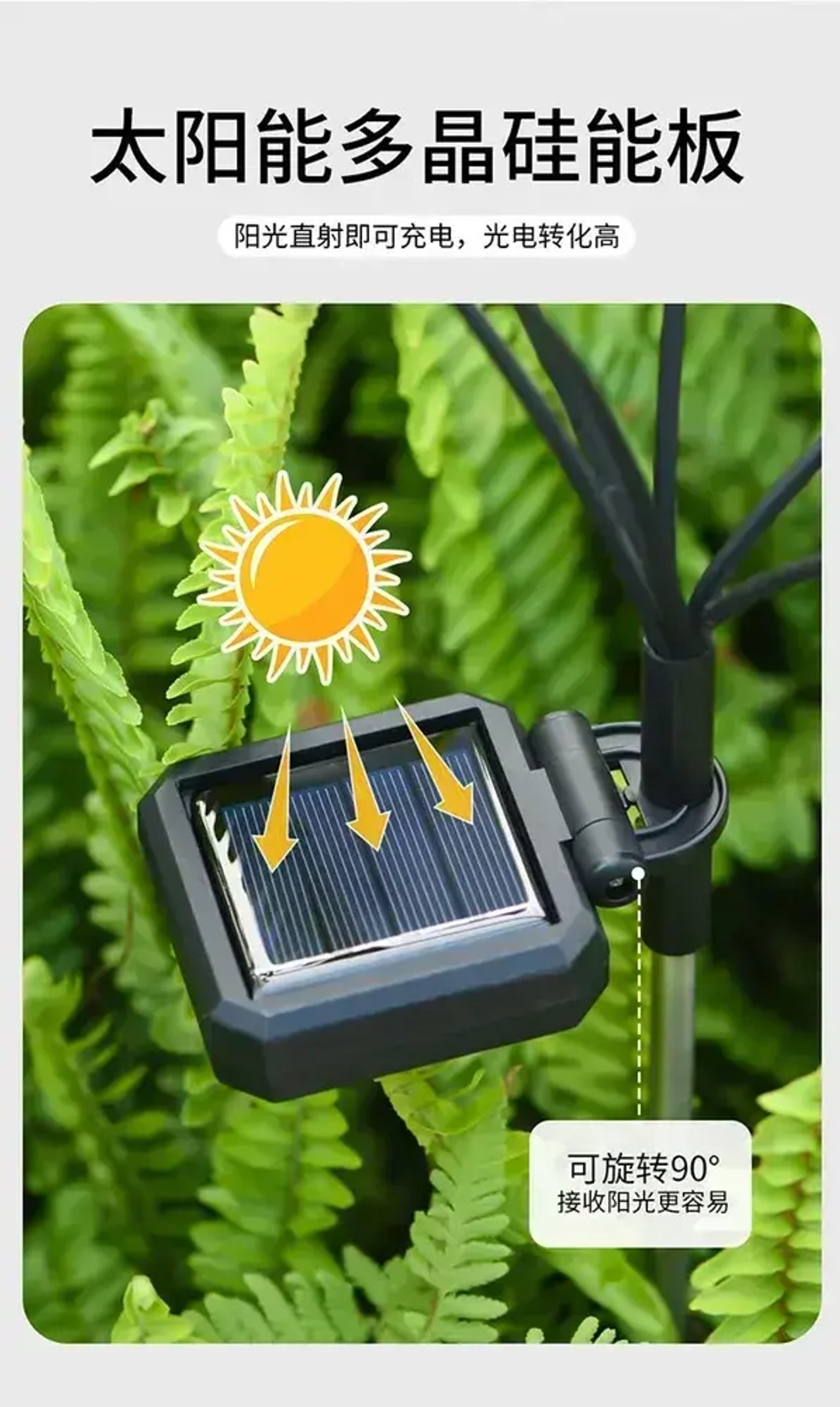 Светильник садовый на солнечной батарее уличный Светлячок, 2 шт.