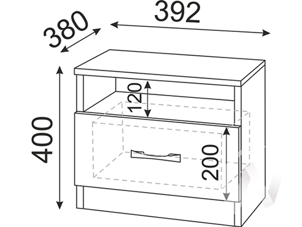 Тумба прикроватная Осло