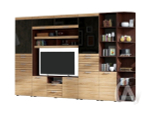 Гостиная Асти (венге/дуб сонома) Вариант №4