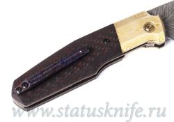Нож CKF/Philippe Jourget FIF20 GOLD Exclusive (Damasteel, Mokume, CF)фотография - 5