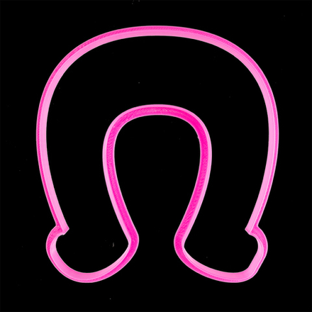 Вырубка пластиковая "Подкова" 10*9,5 см