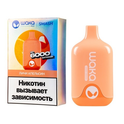 Waka Smash 6000 - Личи Апельсин (Lychee Orange)