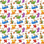 Бумага упаковочная 50х70 см «Весёлые Дракончики» (1 лист)