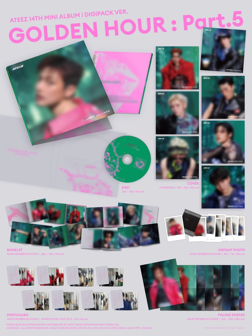 Альбом ATEEZ - GOLDEN HOUR : Part.5 (DIGIPACK VER)