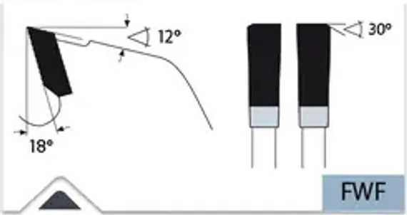 Диск пильный для ручных пил + Lamello Karnasch 100×2,6/1,6×12 мм, Z=30 WZ, арт. 11.1400.100.010