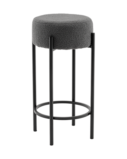 Стул барный Мали букле темно-серый