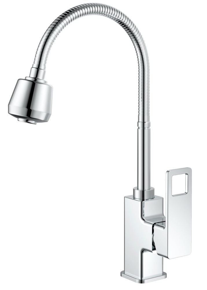 Смеситель для кухни с гибким изливом HAIBA HB73615 хром