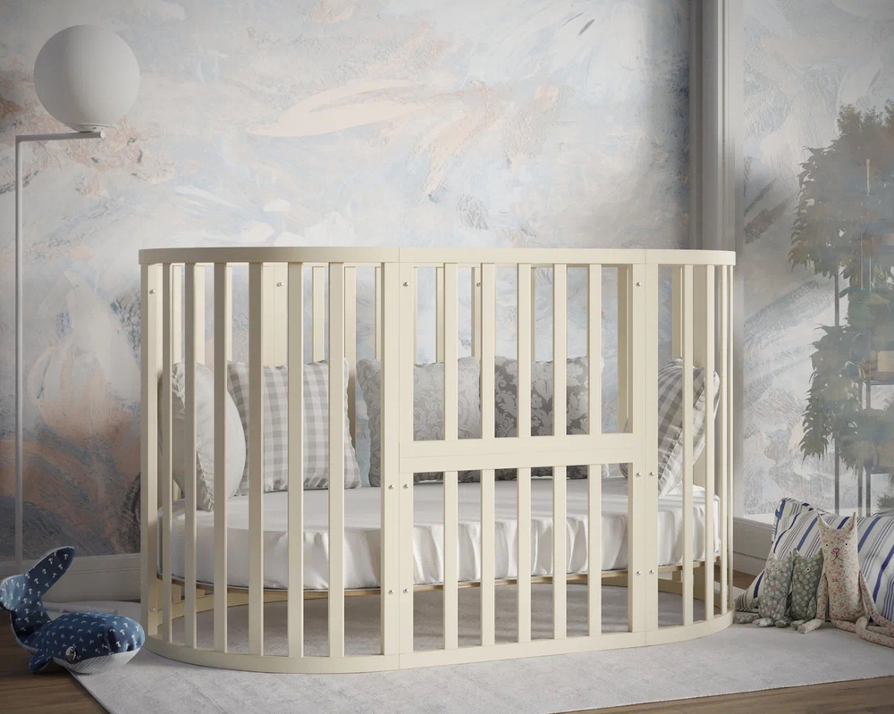 Кроватка детская Incanto Stella 11в1 с маятником слоновая кость