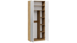 Прихожая с вешалкой комплект мебели Дуб Крафт золотой/Белый матовый 190х43х226 см