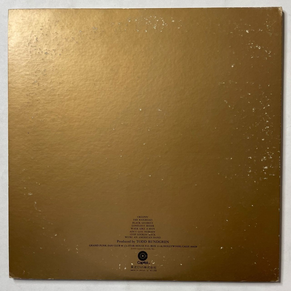 Винтажная виниловая пластинка LP Grand Funk We are An American Band (Japan 1973) (No Obi) ECP-80857