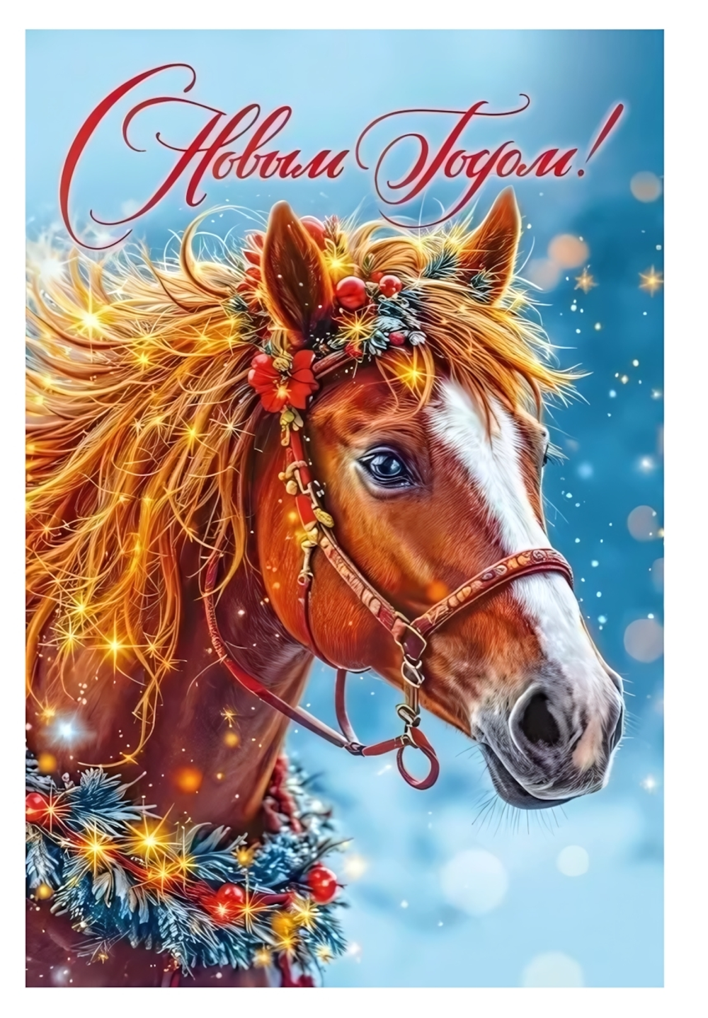 Открытка А5 "С Новым годом!" 70000881 (Мир поздравлений)