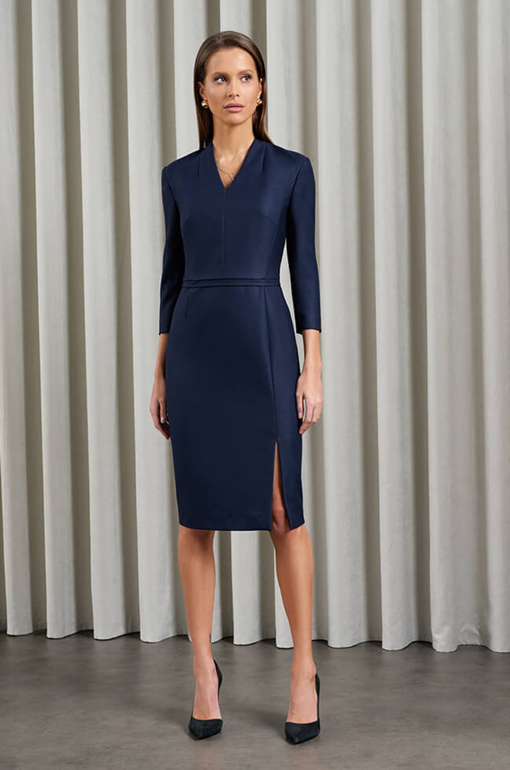 51509 Платье женское (темно-синий)