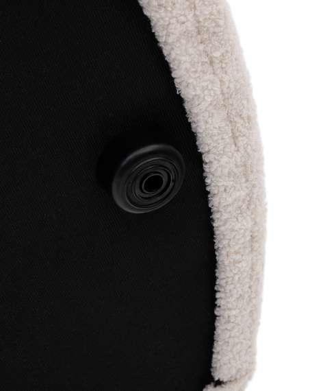 Пуф Kaeli Ø43х44 см со съемным чехлом из букле цвета экрю