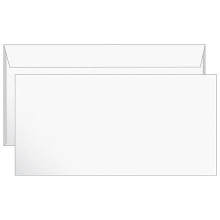 Конверт почтовый 110*220, E65, без подсказа, без окна, отрывная лента, Ряжская печатная фабрика
