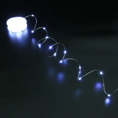 Гирлянда для дома НИТЬ «Роса» 40 м 400 ламп LED, 8 реж,IP-20, Белый