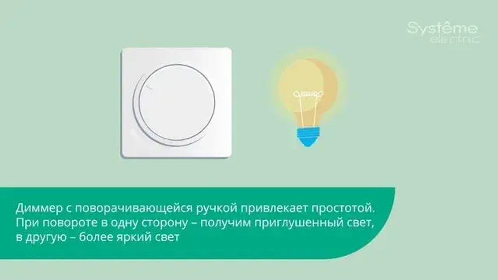 ATLASDESIGN СВЕТОРЕГУЛЯТОР (диммер) поворотно-нажимной, LED, RC, 400Вт, механизм, БЕЖЕВЫЙ