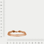 Браслет цепной из красного золота без вставок (арт. Б1-077)