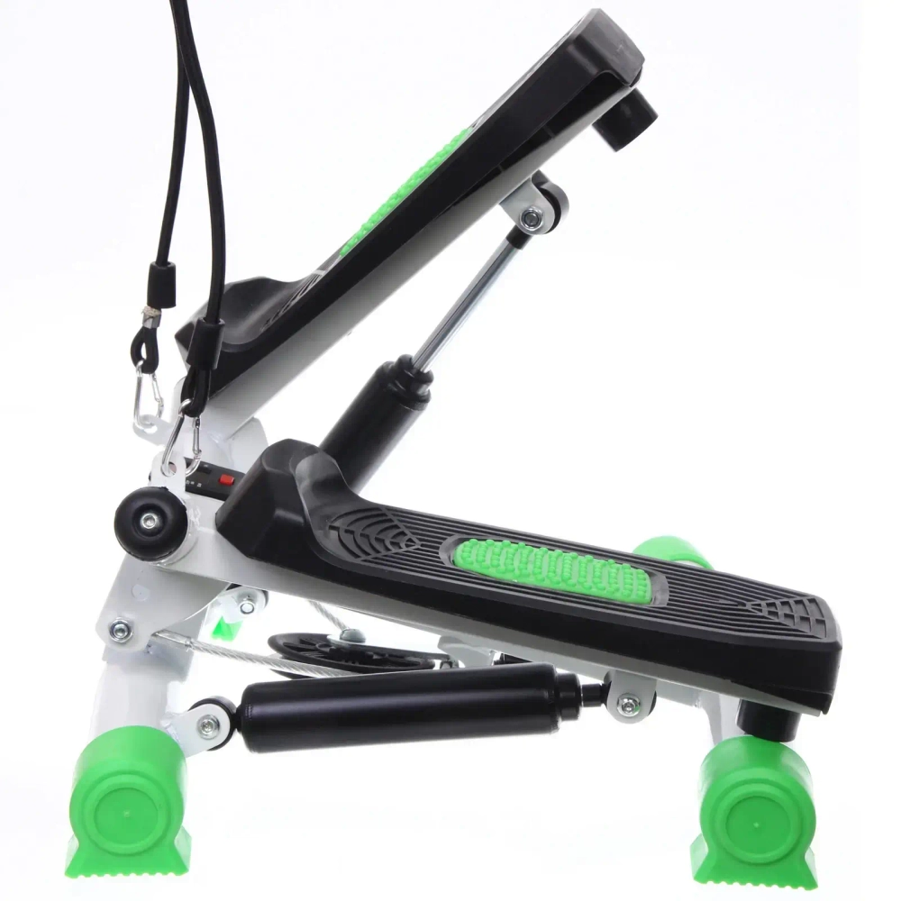 Мини-степпер поворотный с эспандерами MSR-1100, зеленый