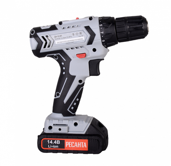 Аккумуляторный дрель-шуруповерт "РЕСАНТА" ДА-14-2Л
