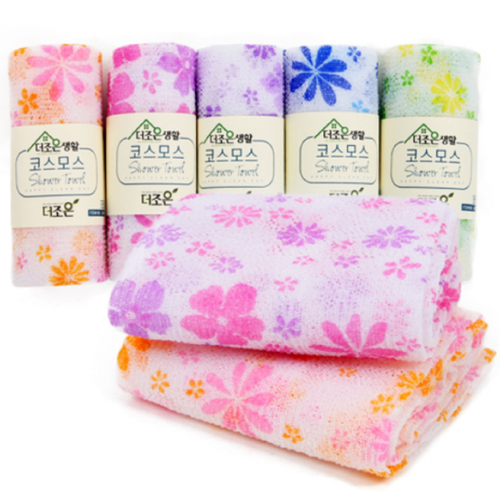 BODY TOWEL Полотенце - скраб с рисунком(мочалка) 20*98 см