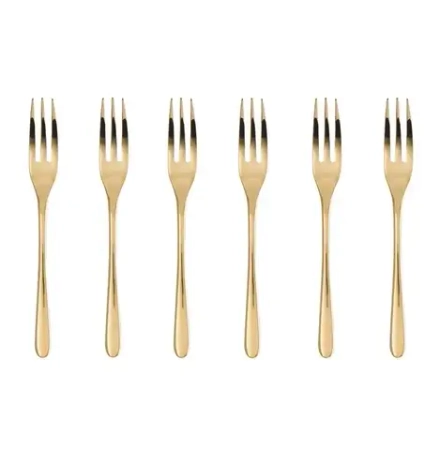 Sambonet Набор из 6 вилок Taste PVD Gold