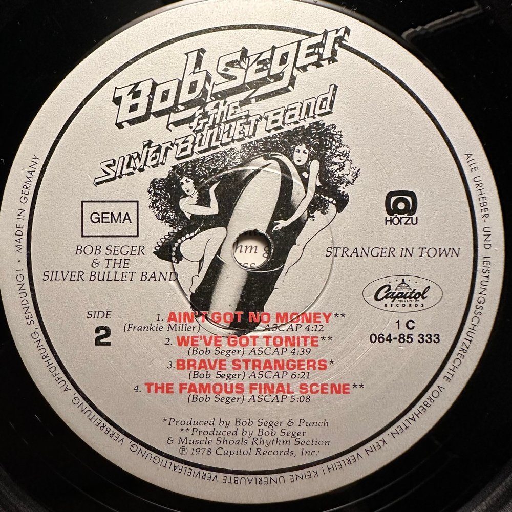 Bob Seger & The Silver Bullet Band - Stranger In Town (Германия 1978г.)