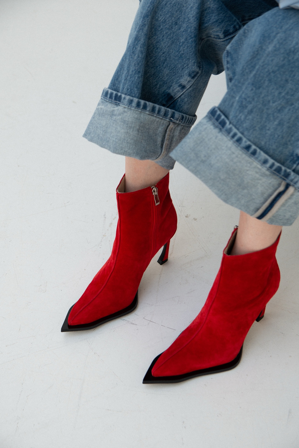 Ботильоны ANRY RED SUEDE