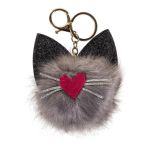 Игрушка мягкая брелок "Киса с носиком", 10 см, 6 микс