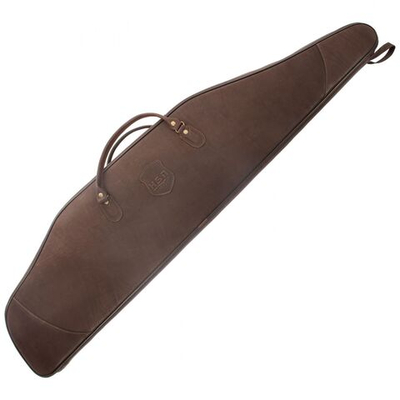 Чехол ружейный кейс с оптикой "GRAND HSN", нат. кожа, коричневый (100 см)