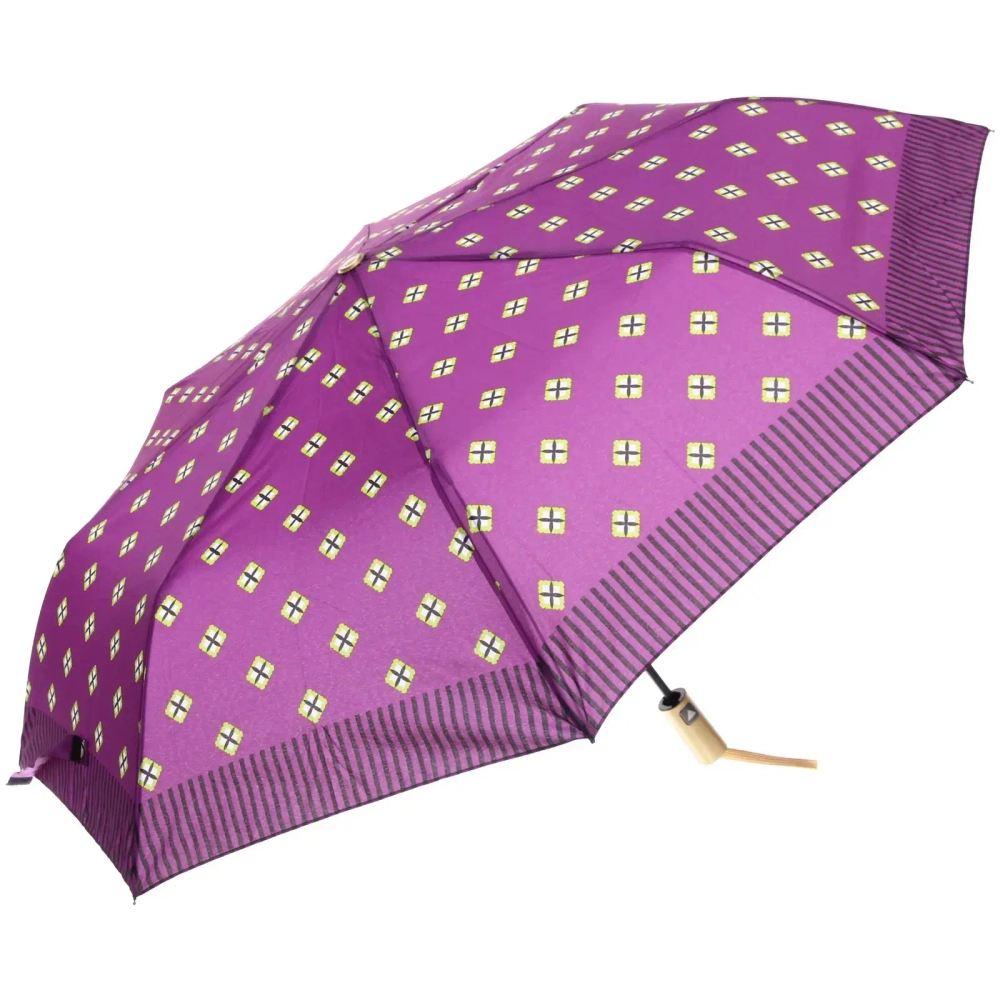 Зонт женский полуавтомат «Канада», микс 6 цветов, 8 спиц, d-100см, длина в слож. виде 30см