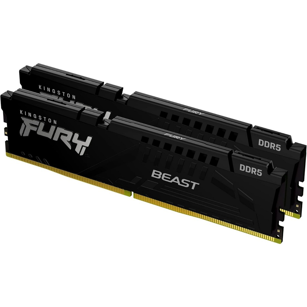 Оперативная память Kingston 32GB 5600MT/s DDR5 CL40 DIMM kit (2x16GB) FURY Beast Black XMP