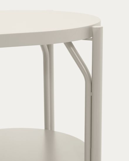 Тумба для ванной Arely из белой стали и белого лака