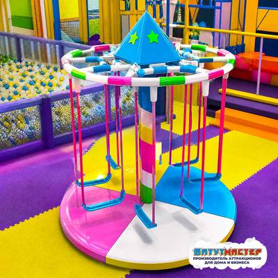 Детский аттракцион карусель детская 4KIDS «Яркий небосвод» с электроприводом