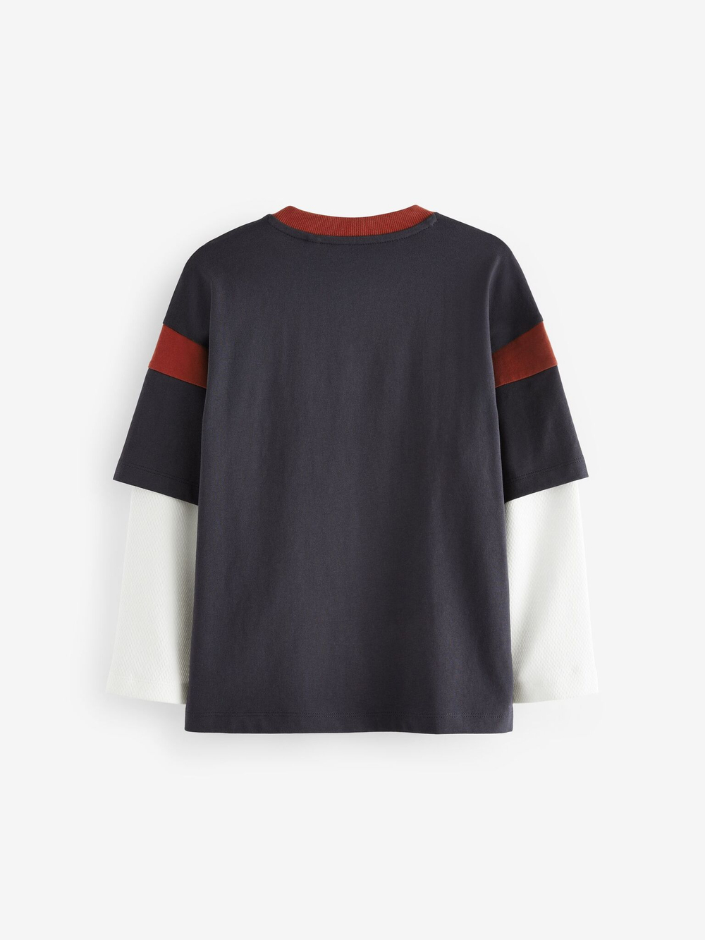 Лонгслив для мальчика Next 683-195, 3 шт., Голубой, Белый, Темно-серый