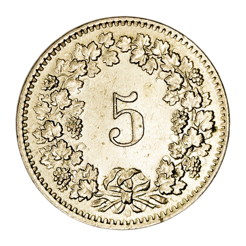 Switzerland, 5 Rappen, 1959 – Libertas Series, AU