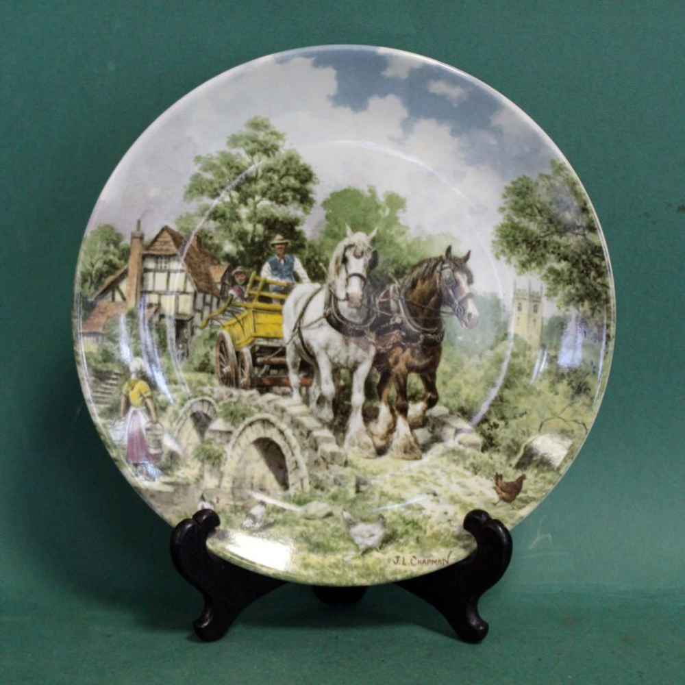 Коллекционная тарелка «На работу»