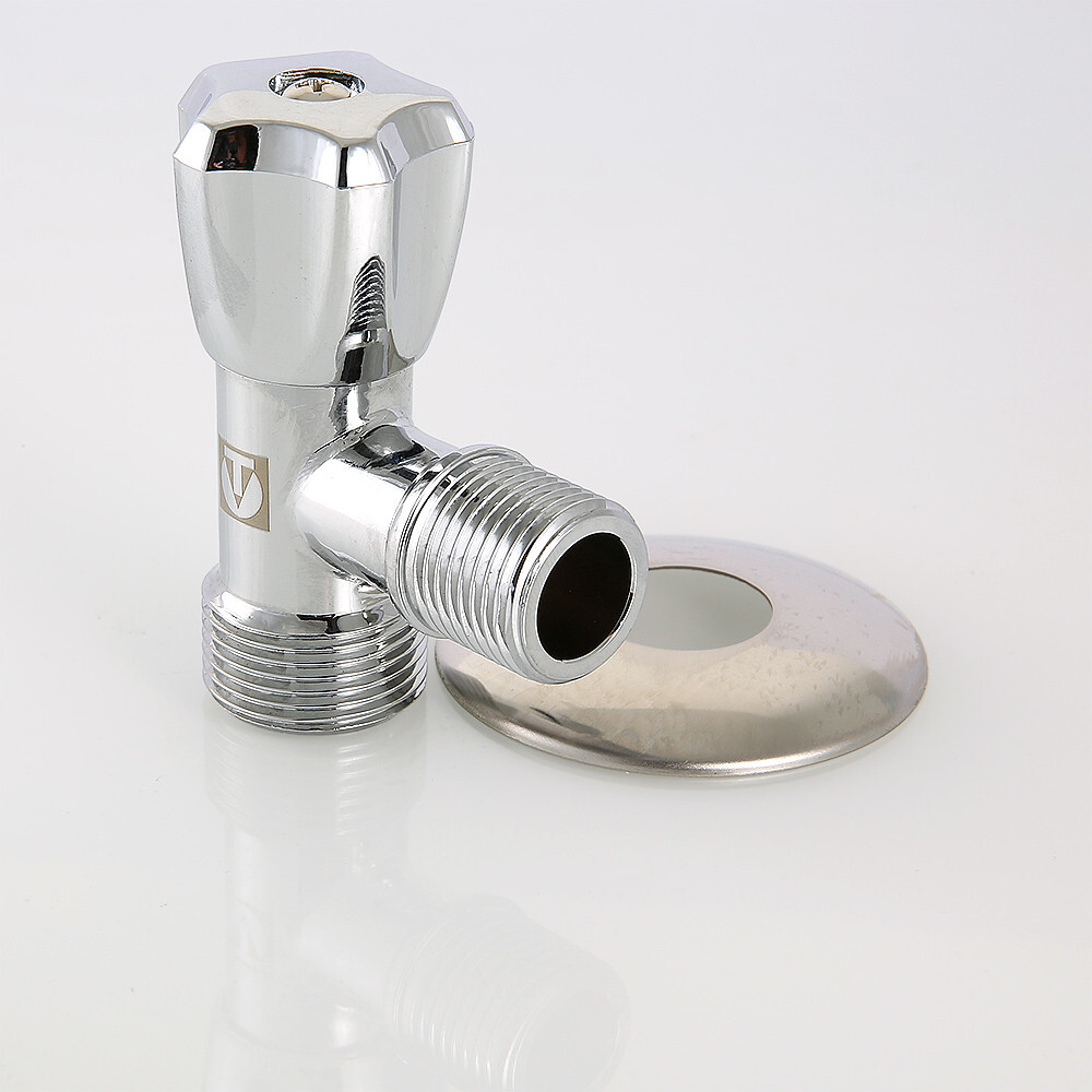 Вентиль угловой для подключения бытовой техники 1/2" х 3/4" серия VT.240.TN