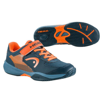 детские Кроссовки теннисные Head Sprint Velcro 3.0 Kids - bluestone/orange