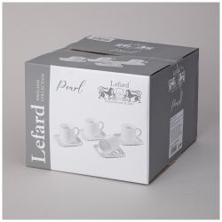 ЧАЙНЫЙ НАБОР LEFARD "PEARL" НА 4 ПЕР. 8 ПР. 7,5*10,5*8 СМ 220 МЛ (КОР=8НАБ.)