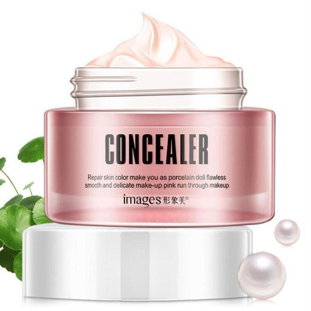 Крем консилер Images для лица с экстрактом жемчуга Concealer Pink Snow Muscle Lazy Cream 50 г