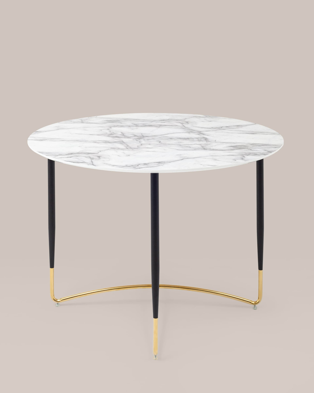 Стол обеденный Даймакс 110*110 белый мрамор