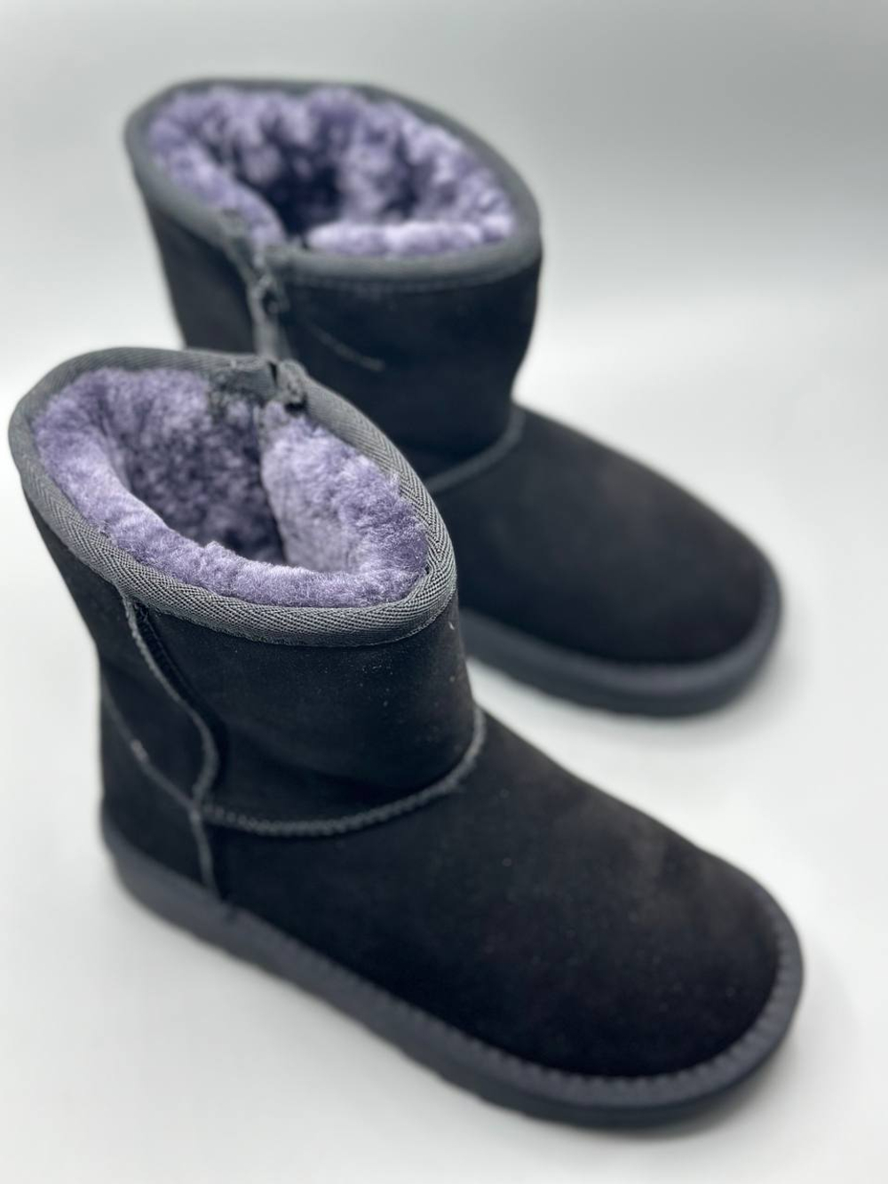 Детские зимние чёрные угги Buba Black Violet