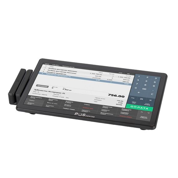 Компактный сенсорный POS-терминал POScenter Wise (11,6&quot;, ApolloLake J3355, RAM4Gb, М.2 SSD128Gb, WiFi, Bluetooth, MSR) без ОС